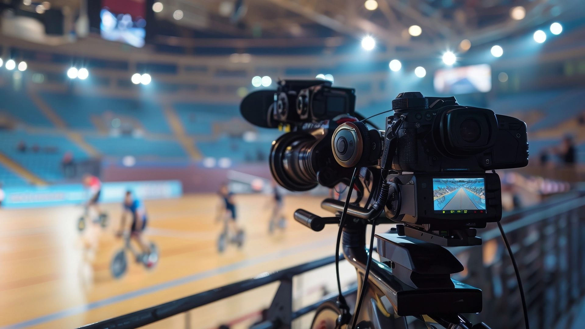 Video camera recording in the Velodrome