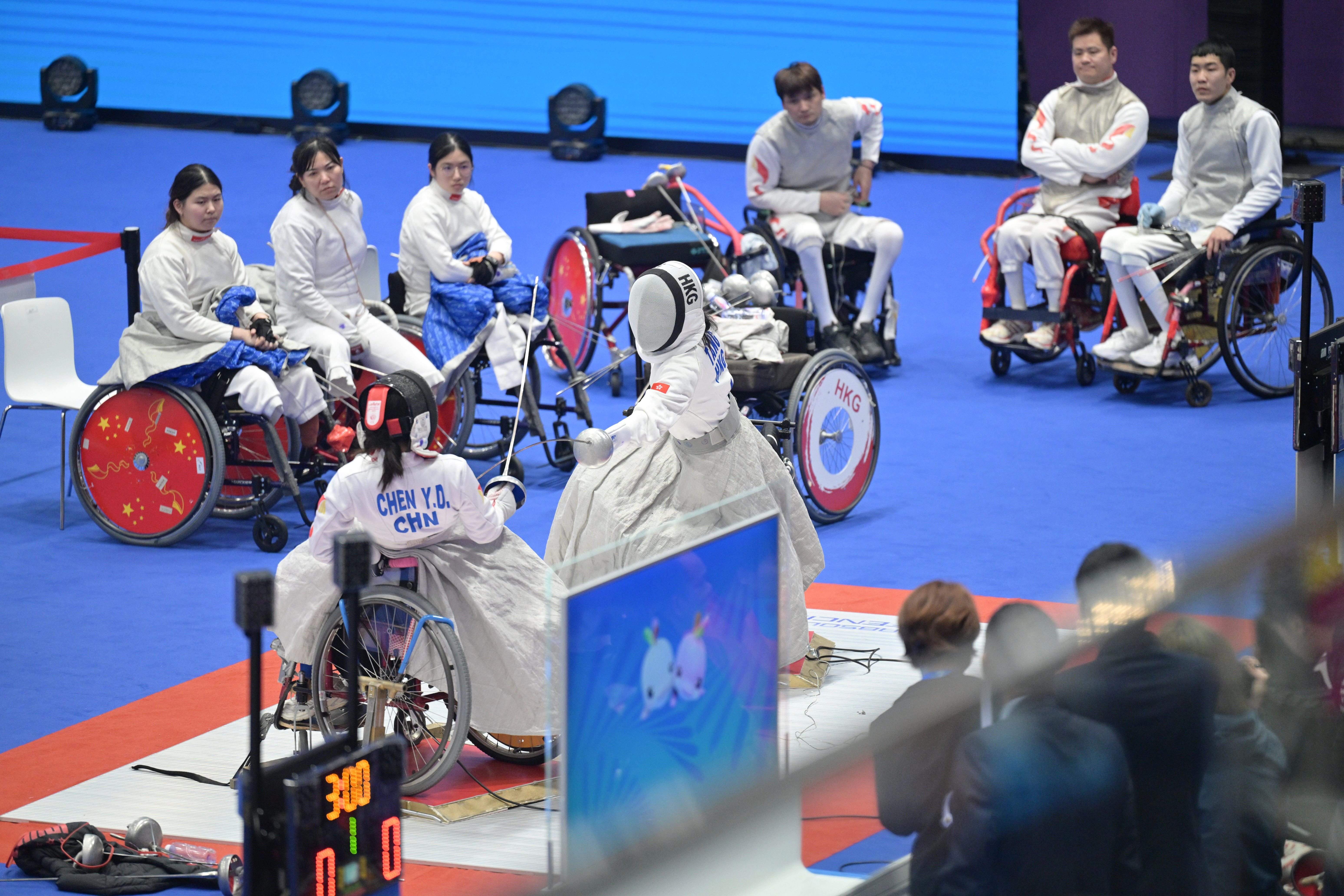 Third day of Hong Kong Jockey Club Trophy wheelchair fencing competition of 12th National Games for Persons with Disabilities and 9th National Special Olympic Games