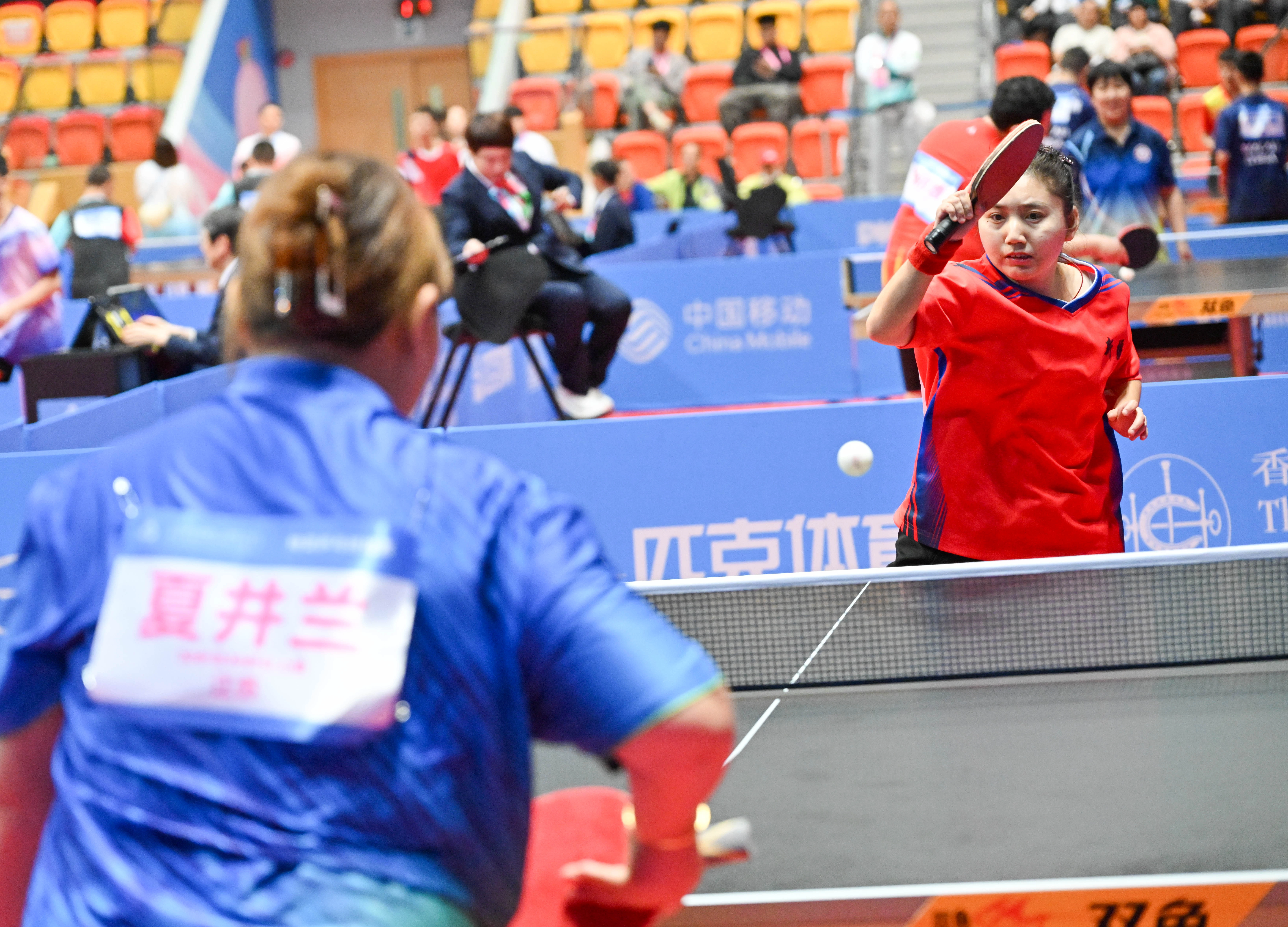 Third day of National Special Olympic Games table tennis competition of 12th National Games for Persons with Disabilities and 9th National Special Olympic Games