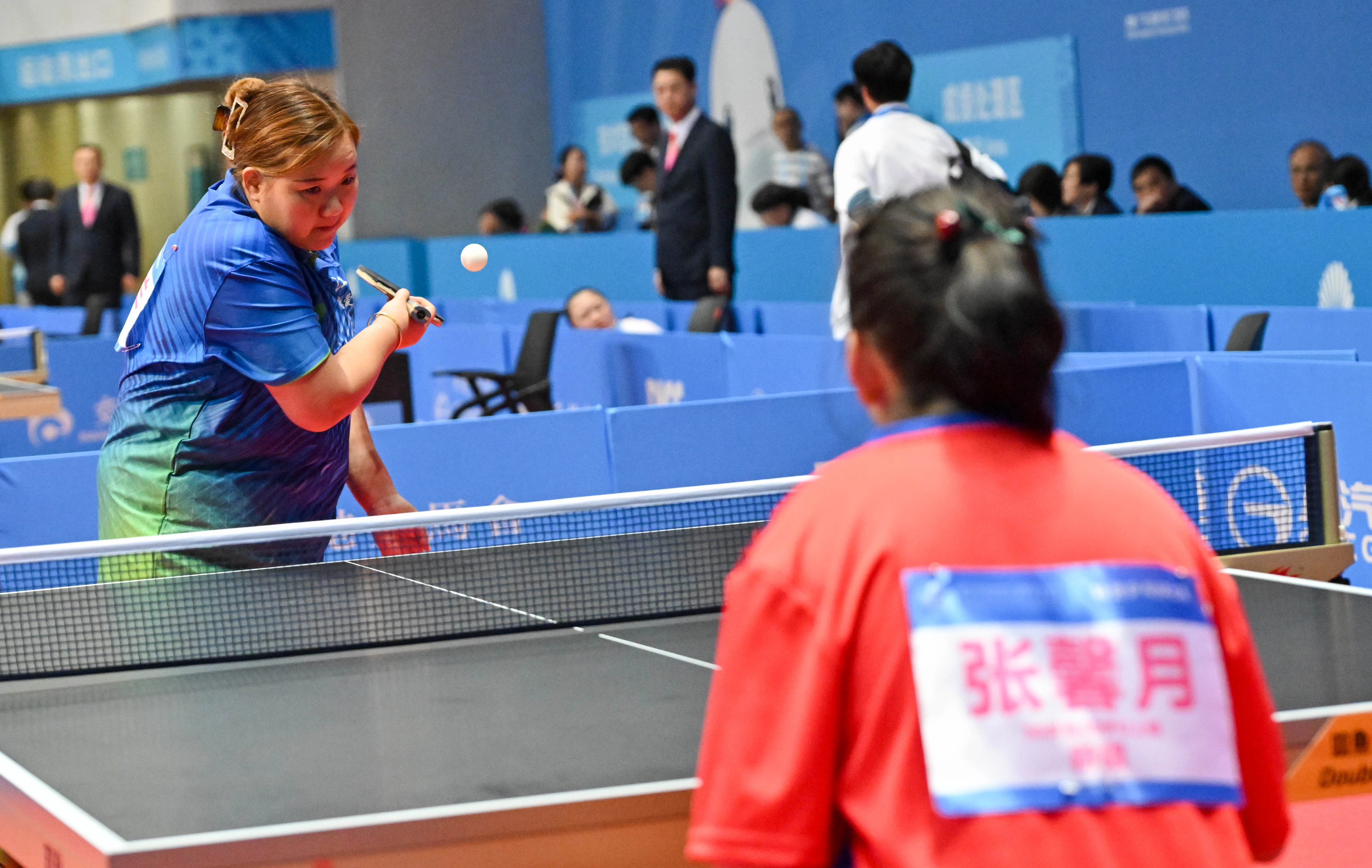 Third day of National Special Olympic Games table tennis competition of 12th National Games for Persons with Disabilities and 9th National Special Olympic Games