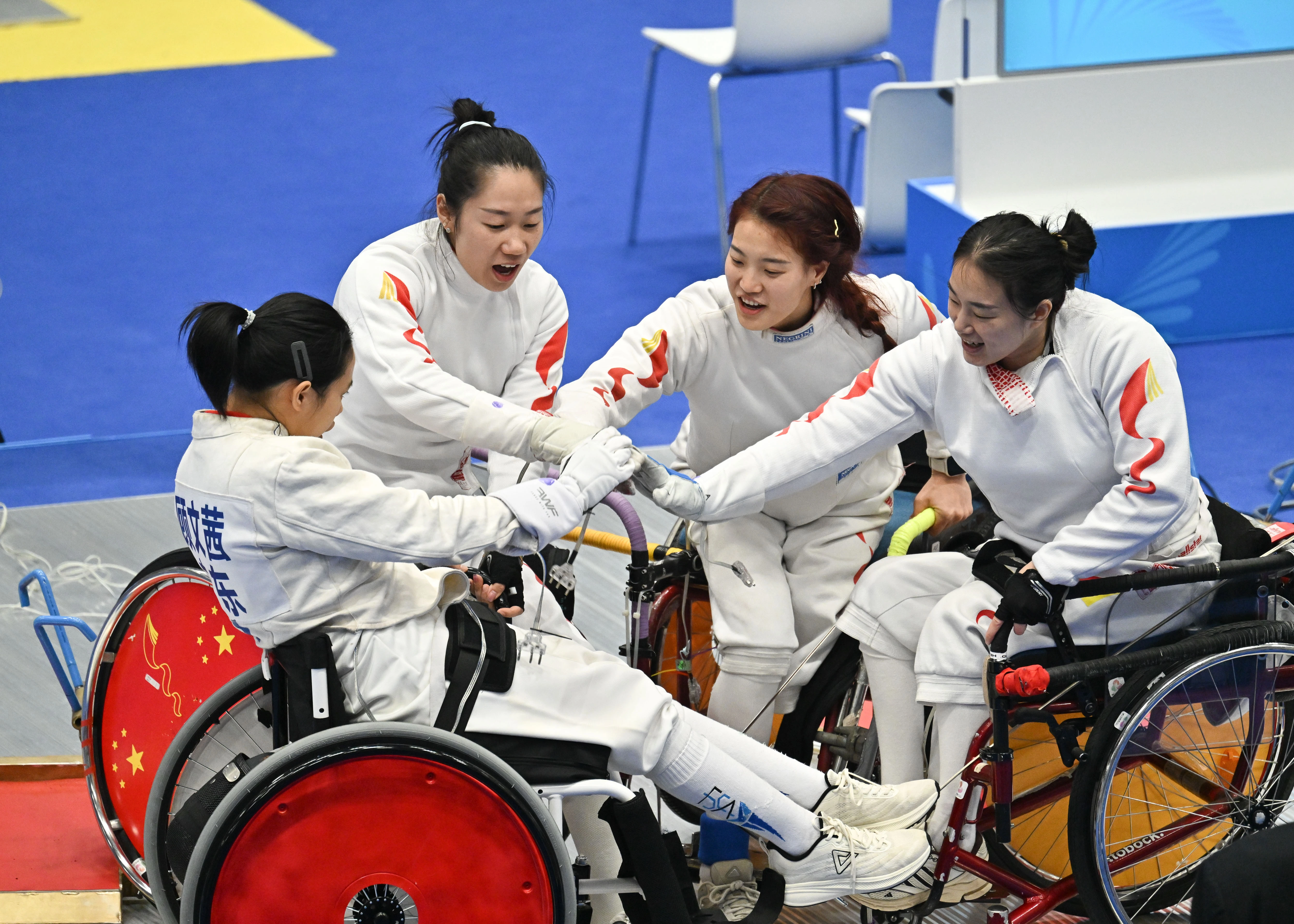 Fourth day of Hong Kong Jockey Club Trophy wheelchair fencing competition of 12th National Games for Persons with Disabilities and 9th National Special Olympic Games
