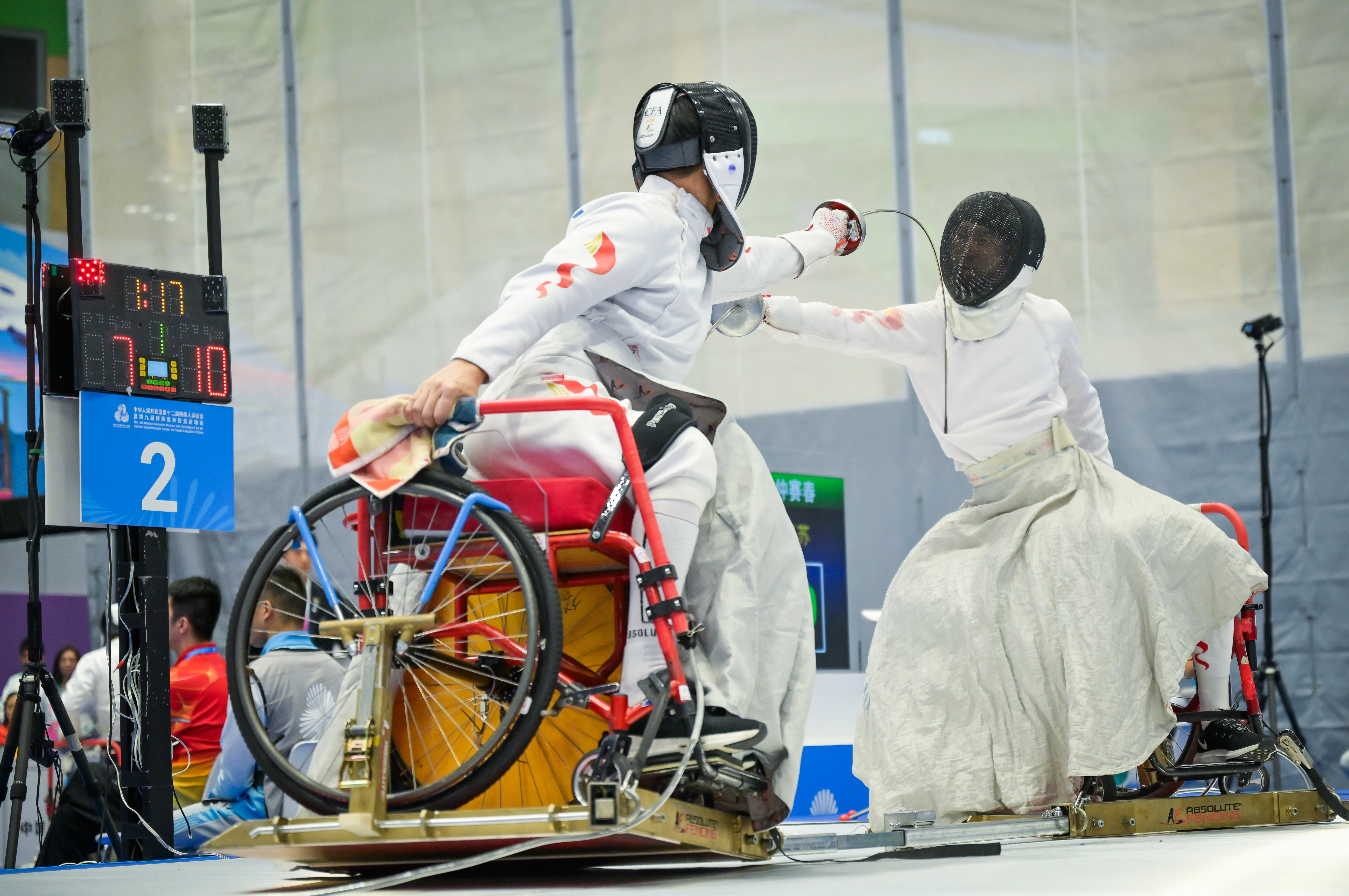 Fifth day of Hong Kong Jockey Club Trophy wheelchair fencing competition of 12th National Games for Persons with Disabilities and 9th National Special Olympic Games