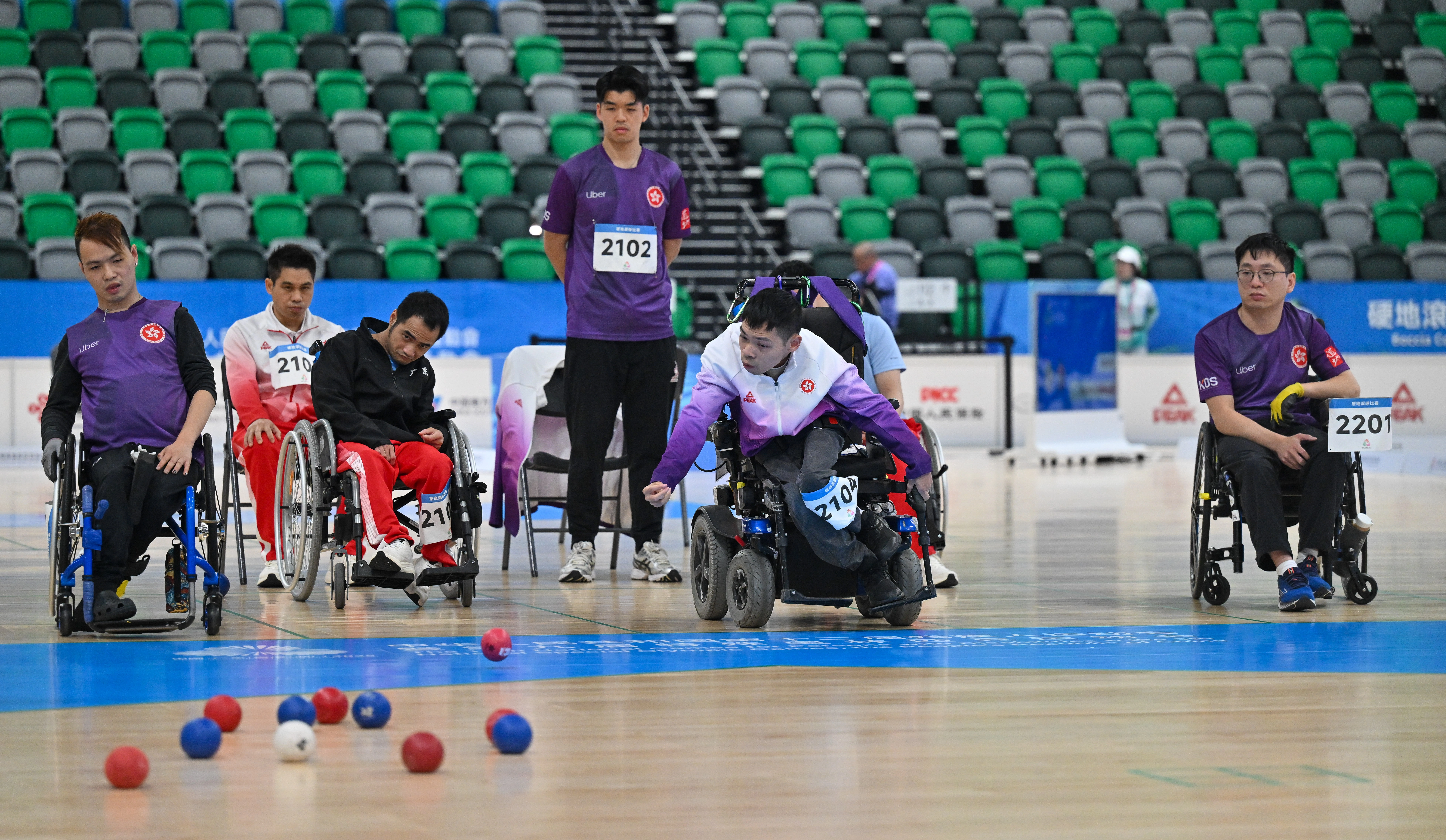 Double and group finals of boccia competition of 12th National Games for Persons with Disabilities and 9th National Special Olympic Games
