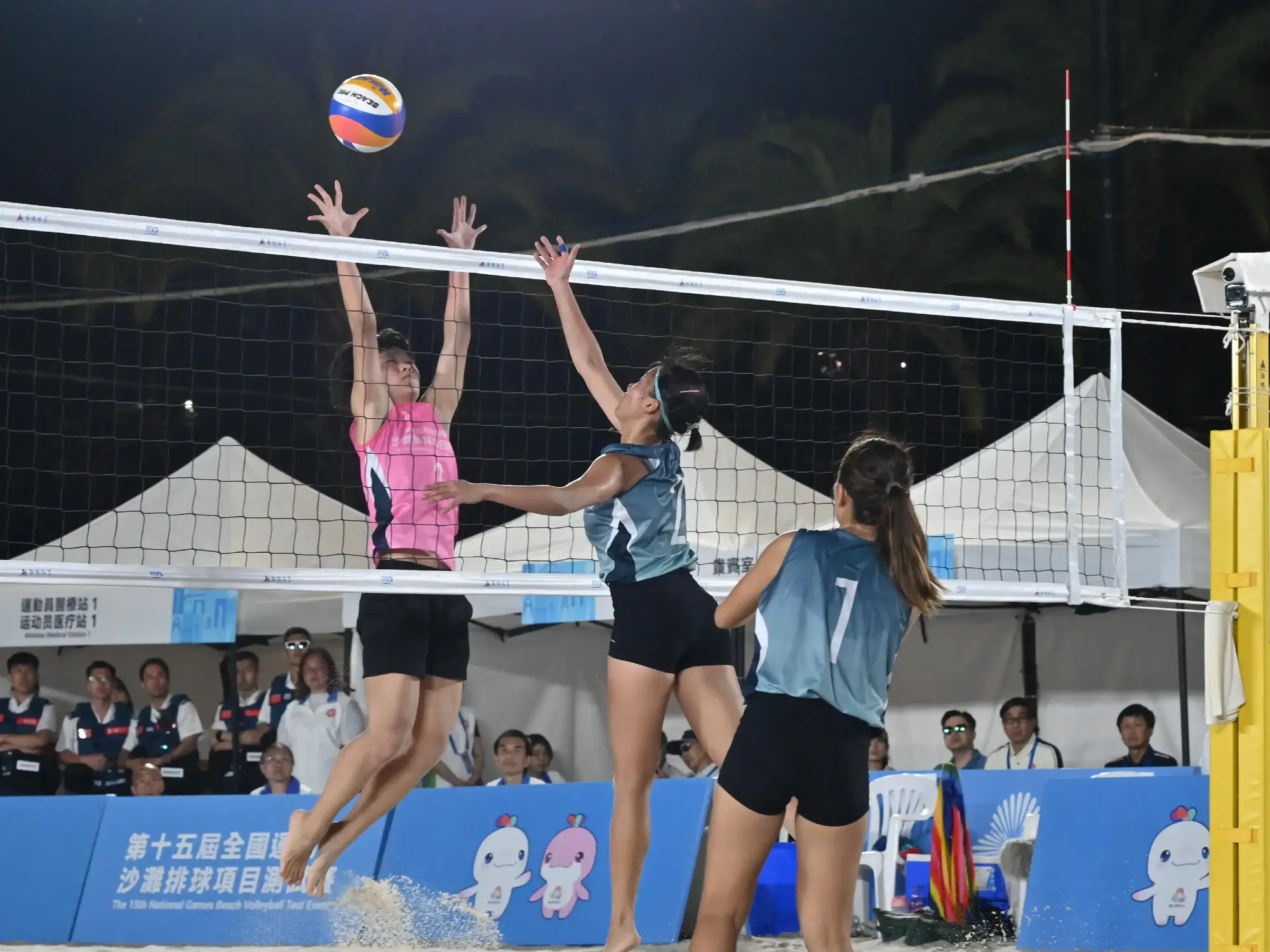 The 15th National Games Beach Volleyball test event was held at Victoria Park in Causeway Bay between April 18 and 20, 2025.