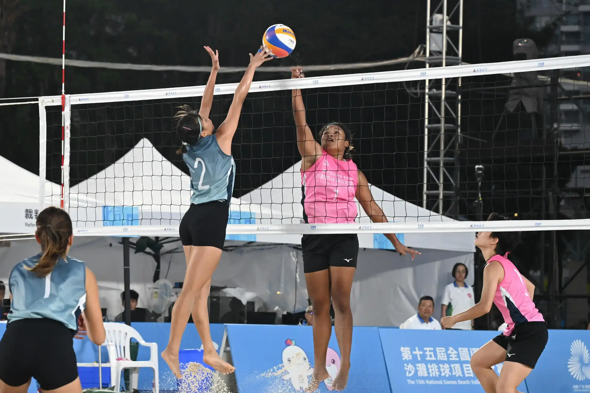 The 15th National Games Beach Volleyball test event was held at Victoria Park in Causeway Bay between April 18 and 20, 2025.