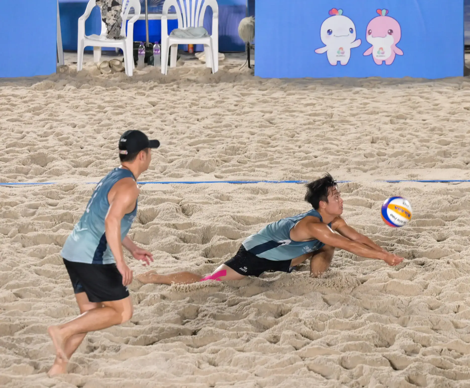 The 15th National Games Beach Volleyball test event was held at Victoria Park in Causeway Bay between April 18 and 20, 2025.