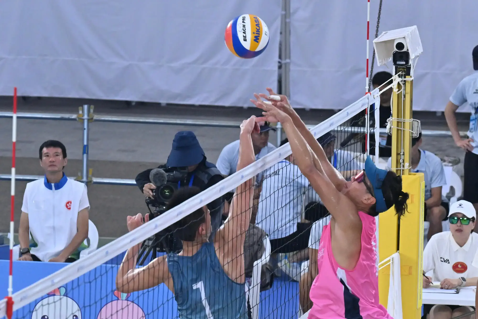 The 15th National Games Beach Volleyball test event was held at Victoria Park in Causeway Bay between April 18 and 20, 2025.
