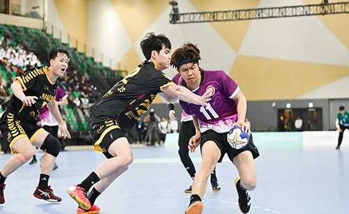 香港男子handball隊和江蘇男子handball隊在第十五屆全國運動會handball（男子）測試賽作賽。