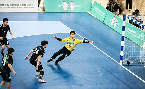 廣東男子handball隊和澳門男子handball在第十五屆全國運動會handball（男子）測試賽作賽。